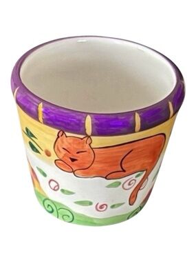 Vintage Cat Votive Candle Holder